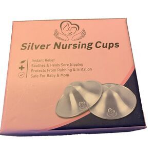 Silver Nursing Cups 2X Silver Nursing Cups 1X User Manual New Boxed